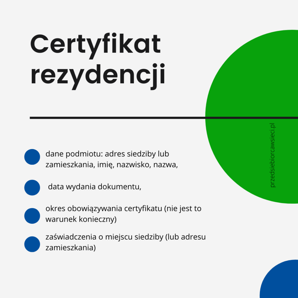 Certyfikaty rezydencji podatkowej czym są i kto ich potrzebuje? PrzedsiębiorcaWSieci.pl