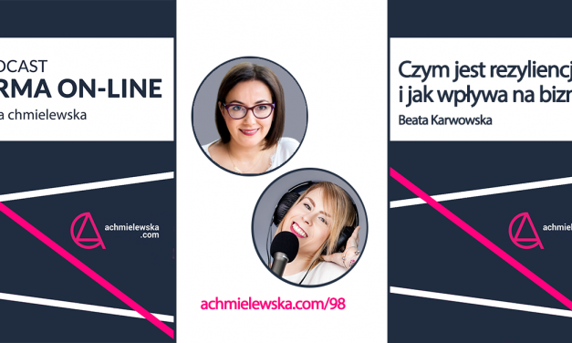 Podcast Firma On-Line „FO 98 – Rezyliencja w biznesie – Beata Karwowska”